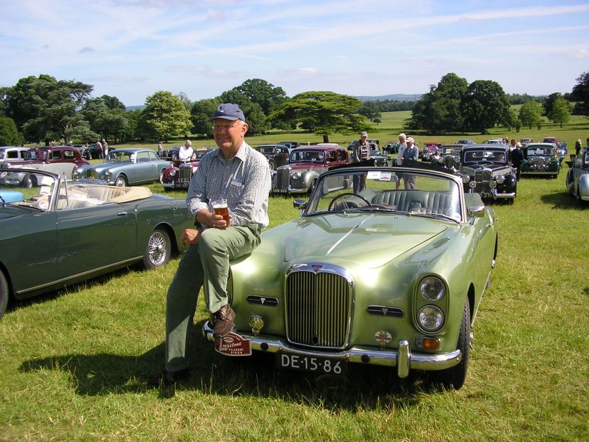Coen van der Weiden relaxes by his TE21 convertible in 2012