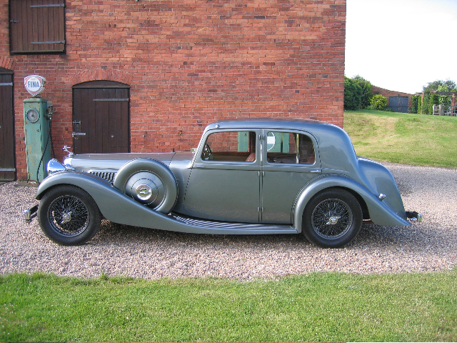 4.3 Litre SB Windovers Saloon 14804, ERW 780, finished in Jewelescence Pearl with Special Red Leather. A one off body ordered by the original owner, John Wormell a roofing contractor of Berkswell, Warwickshire
