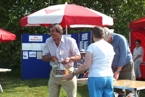 Steve Horne at Ickworth House, East Anglian Alvis Day, not only organised the event but took part, won the prizes (deserved!) and set up the AAT presence.