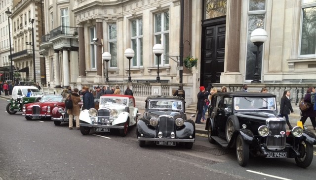Alvis ready to parade in the London New Year - photo Paul Chasney